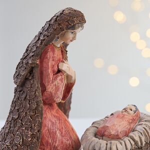 Рождественская статуэтка Чудо в Вифлееме 21 см, 3 фигурки Kaemingk фото 2