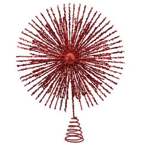 Верхушка на елку Эридана: Carmine Rose 38 см Kaemingk фото 1