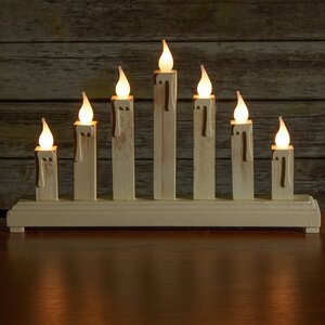 Светильник-горка Сияющие свечи 37*22 см, 7 свечей Sigro фото 2