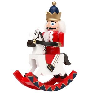 Декоративная фигурка Щелкунчик - Королевский Всадник в красном мундире 15 см Sigro фото 1