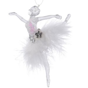Елочная игрушка Балерина Лукреция - Pas de chat 13 см, подвеска Kaemingk фото 1