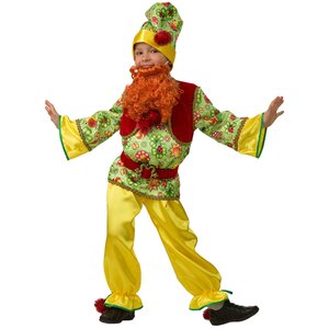 Карнавальный костюм Гномик Сказочный, рост 134 см Батик фото 2