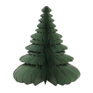 Новогоднее украшение из бумаги Изящная Елочка 38 см зеленая Kaemingk фото 1