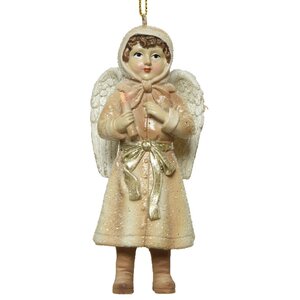 Елочная игрушка Ангел Агнис - Рождественская песнь 11 см, подвеска