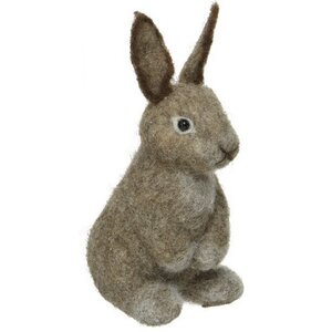 Декоративная фигура Кролик Вилфред 20 см светло-коричневый Kaemingk фото 1