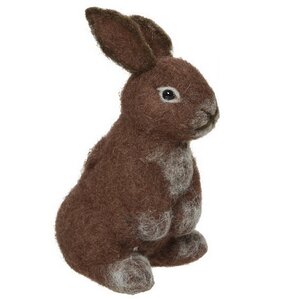 Декоративная фигура Кролик Вилфред 20 см шоколадный Kaemingk фото 1