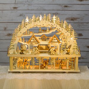 Светильник-горка с мостом Веселимся от души 42*34 см, батарейка/адаптер Sigro фото 2