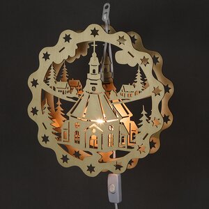 Подвесной новогодний светильник Храм на Рождество 31 см Sigro фото 2
