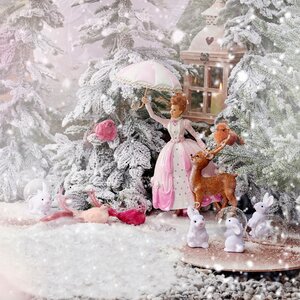 Елочная игрушка Птичка Дамиано - Розовый Жемчуг 18 см, клипса Kaemingk фото 2