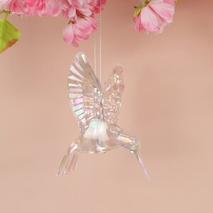 Елочная игрушка Птичка Pearl Colibri 10 см, подвеска Kaemingk фото 1