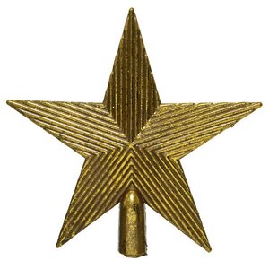 Звезда на елку Bonifacio 19 см золотая
