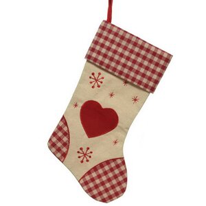 Новогодний носок Эльфа Анариона 45 см с сердечком
