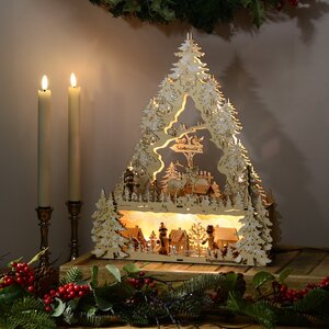 Светильник-горка Снежные Истории 40*32 см, батарейка/адаптер Sigro фото 2