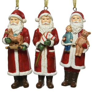 Елочная игрушка Санта Клаус - Мастерская игрушек в Марбурге 11 см, подвеска Kaemingk фото 2
