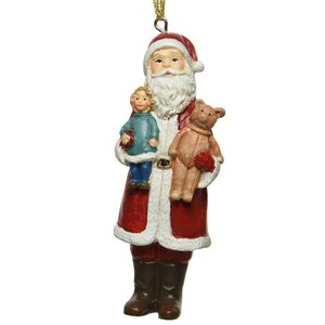 Елочная игрушка Санта Клаус - Мастерская игрушек в Бергене 11 см, подвеска