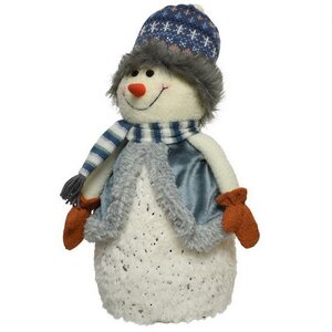 Декоративная фигура Снеговик Селестино - Стокгольмская Вьюга 39 см Kaemingk фото 1