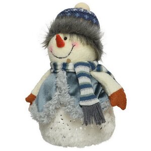 Декоративная фигура Снеговик Селестино - Стокгольмская Вьюга 28 см Kaemingk фото 1