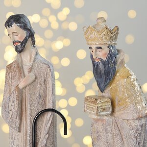 Вертеп с фигурками Рождество Христово 40 см, 6 фигурок Kaemingk фото 3