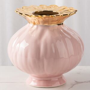 Фарфоровая ваза Мелограно 16 см розовая Kaemingk (Кейминг) фото 3