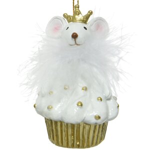 Елочная игрушка Мышка Мери - Принцесса пирожных 9 см, подвеска Kaemingk фото 1