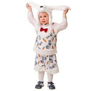 Карнавальный костюм Зайчонок Плутишка, рост 104 см Батик фото 1