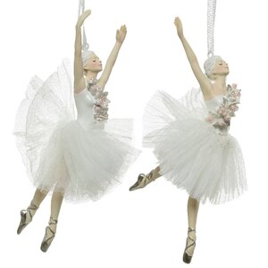 Елочная игрушка Балерина Мари Роуз 17 см в танце, подвеска Kaemingk фото 2