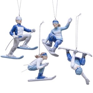 Елочная игрушка Анжелина на лыжах - Спортивные приключения 9 см, подвеска Kaemingk фото 3