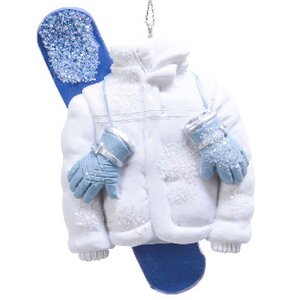 Елочная игрушка Курточка сноубордиста - Зимние игры 9 см, подвеска Kaemingk фото 1