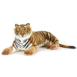 Большая мягкая игрушка Лежащий Тигр 110 см Hansa Creation фото 1