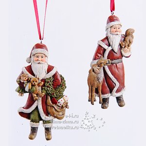 Елочная игрушка "Дед Мороз Лесовичок", 10 см, подвеска Kaemingk фото 1