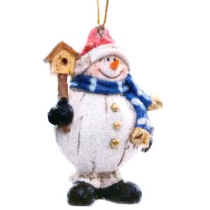 Елочная игрушка Радость Рождества - Снеговик 6*9 см, подвеска Kaemingk фото 1