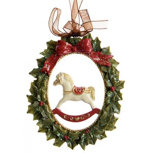 Елочная игрушка Рождественский Медальон - Лошадка-Качалка 9 см, подвеска Kaemingk фото 1