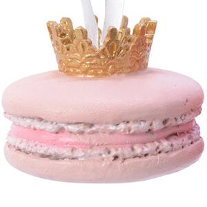 Елочная игрушка Королевское пирожное Макарони 5 см нежно-розовое Kaemingk фото 1