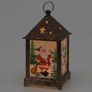 Новогодний фонарь Санта Клаус - Wizard Lamp 13 см на батарейках Sigro фото 3