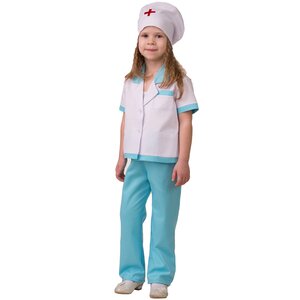 Карнавальный костюм Медсестра госпиталя, рост 116 см Батик фото 1