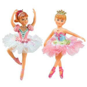 Елочная игрушка Балерина Дюймовочка в розовой пачке 10 см, подвеска Holiday Classics фото 2