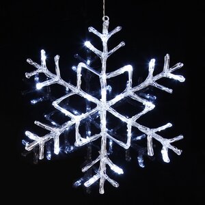 Светодиодная снежинка Antarctica 40 см, 24 холодных белых LED ламп, IP44 Star Trading фото 2
