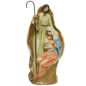 Рождественская фигура Иосиф, Мария и младенец Иисус 35 см Kaemingk фото 1