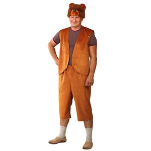 Карнавальный костюм для взрослых Медведь, 52-54 размер Батик фото 1