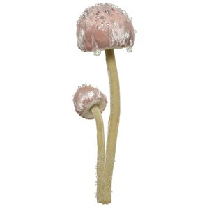 Елочная игрушка Грибочки из Неверлэнда 23 см с розовой шляпкой, подвеска