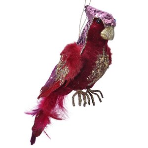 Декоративная фигура Попугай Carnavalle Ruby 34 см Kaemingk фото 2