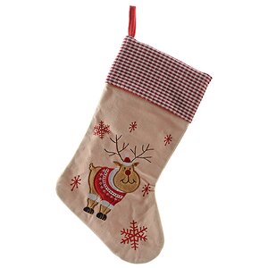 Носок рождественский Кантри - Лось 45 см Kaemingk фото 1