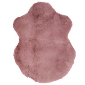 Декоративный меховой коврик Isavina 55*38 см розовый Kaemingk фото 1