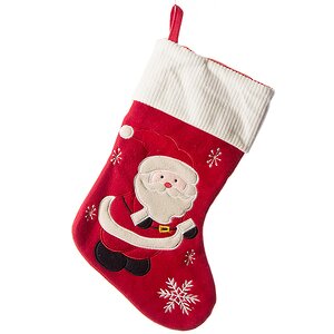 Носок для подарков Рождественская классика Санта красный, 45 см Kaemingk фото 1