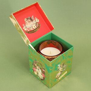 Новогодняя аромасвеча в музыкальной коробке Crystall Melany - Cinnamon&Apple 9 см, 40 часов горения EDG фото 2
