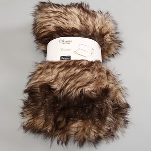 Меховой плед Garten Taupe 150*130 см Kaemingk фото 3