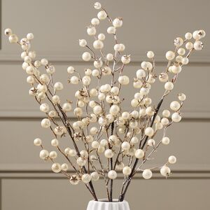 Декоративная ветка с ягодами Pearl Berries 60 см Kaemingk фото 5