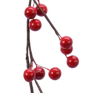 Декоративная гирлянда Берри Твист 130 см с красными ягодами Kaemingk фото 2