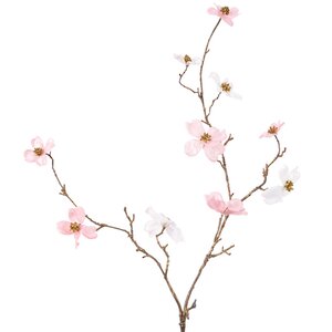 Декоративная ветка Цветущий Кизил 92 см бело-розовый Kaemingk фото 2