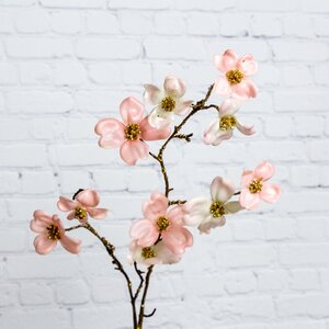 Декоративная ветка Цветущий Кизил 92 см бело-розовый Kaemingk фото 1